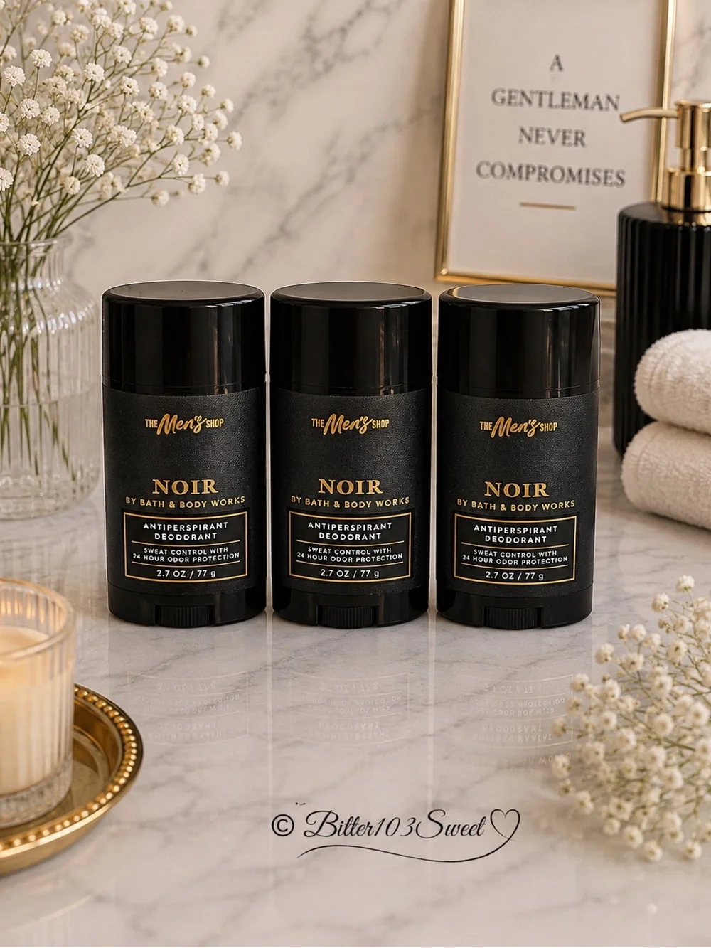 Bath and Body Works Men’s  Noir Antiperspirant Deodorant X3